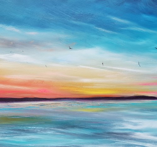 Rejuvenation - seascape, emotional, panoramic by Mel Graham
