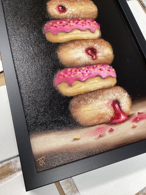 donut tower still life