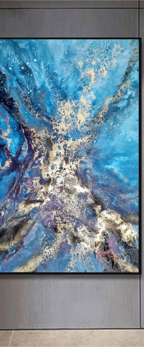 Chaotic thoughts (100x150cm) by Eleni Denart