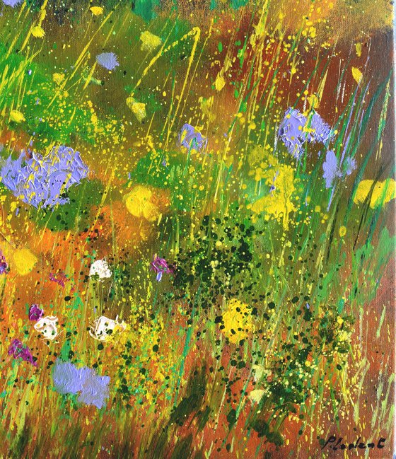 Wild flowers in the wood