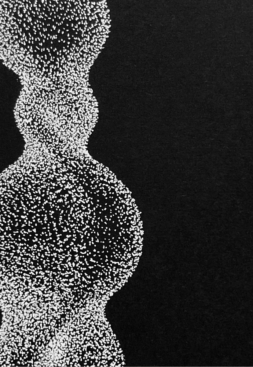 Geometric Abstract Ink Drawing By Agata Kycia, 8 X 12, Taking Shape 3, Original Artwork