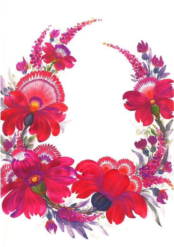 A wreath of flowers 2