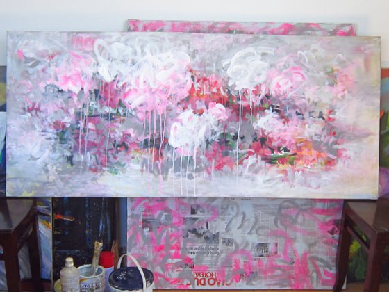 Cherry blossom diary (70x140cm)