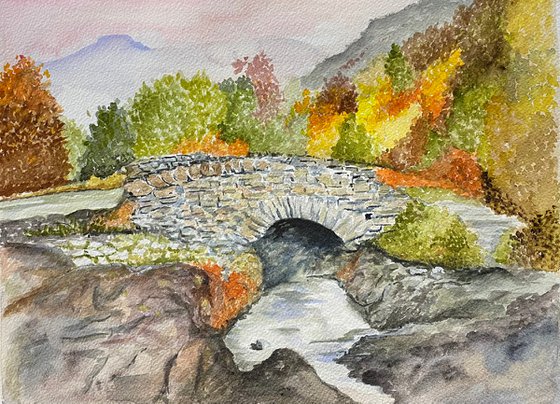 Ashness Bridge in Lake District