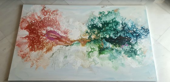 Rainbow flames