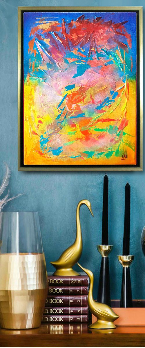 Blue, Yellow and Gold by Lisa Mann