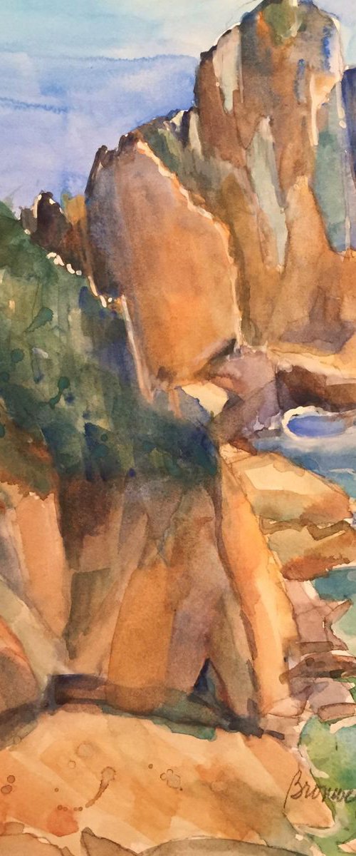 Cliffs of Capri by Bronwen Jones