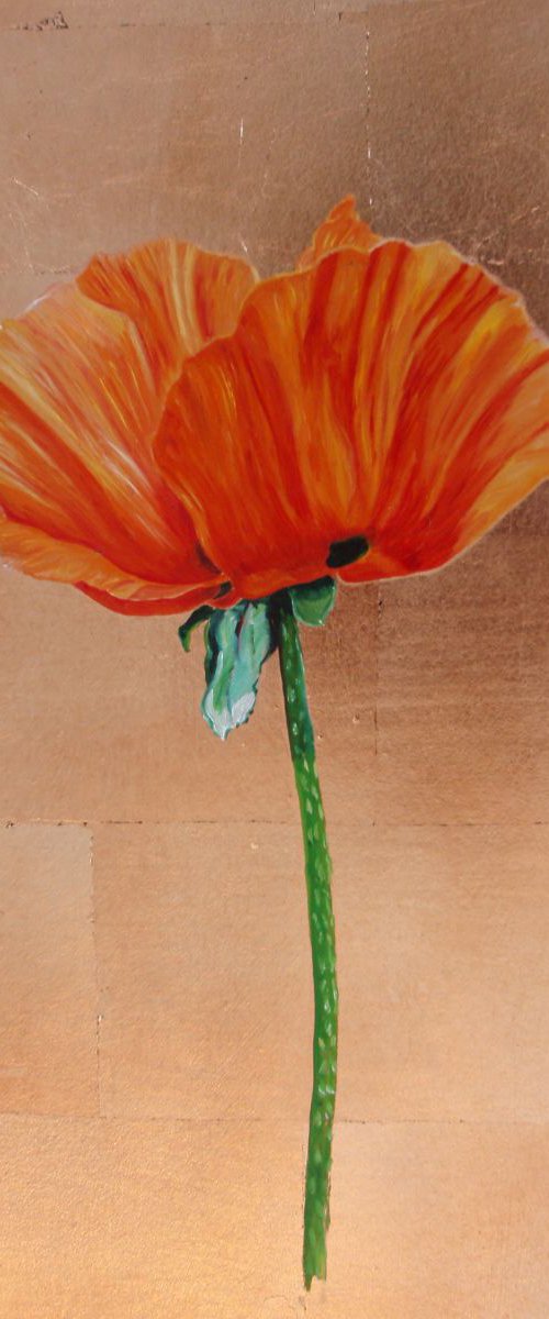 "Orange Poppy I" by Lorie Schackmann