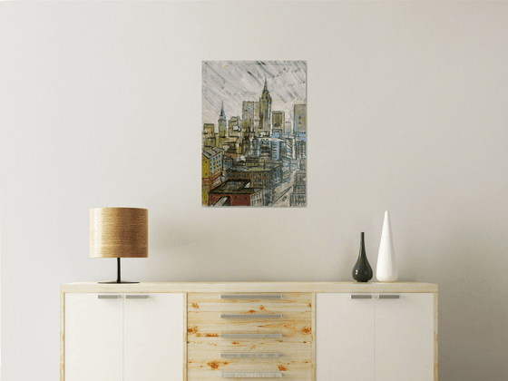 Grey dance of the buildings.