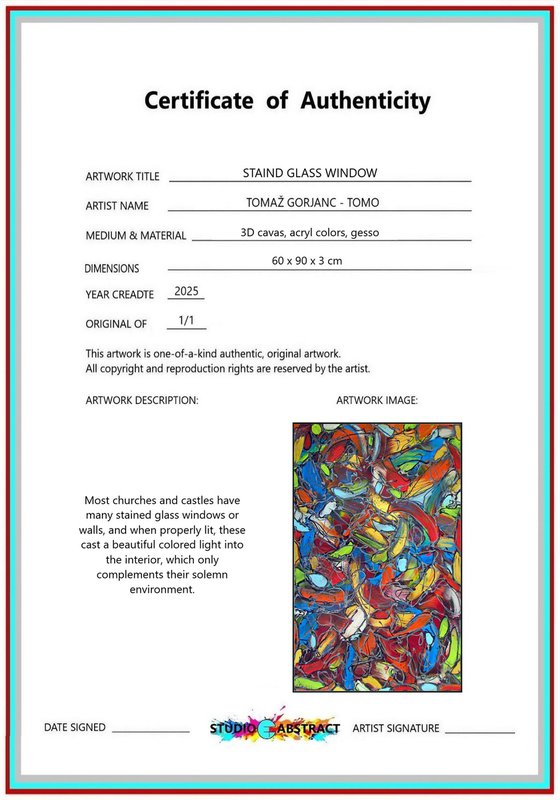 STAIND GLASS WINDOW