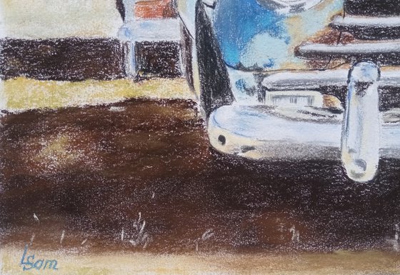 Rust and chrome on an old car