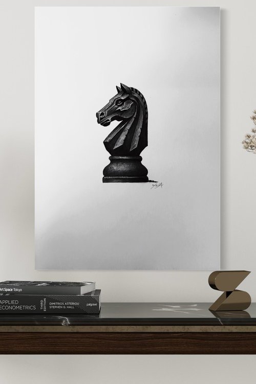 Horse chess piece by Amelia Taylor