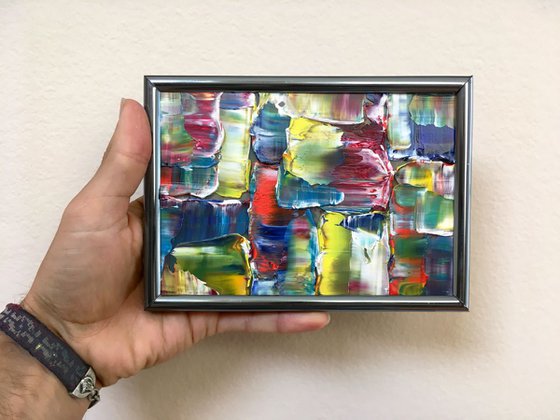 "Spread It On Thick" - Original PMS Micro Painting on glass