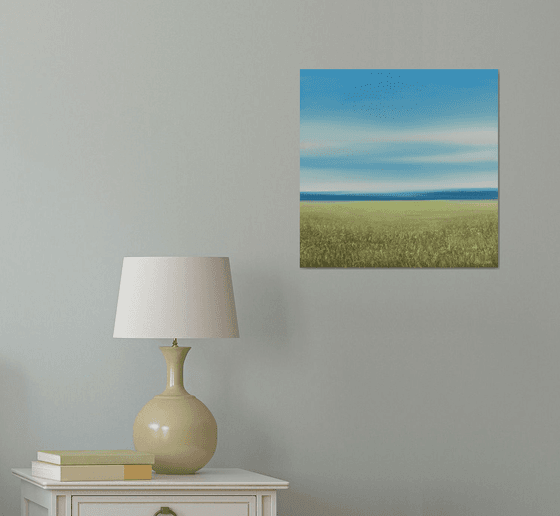 Green Grass - Blue Sky Landscape