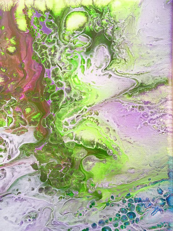 "White Light" - SPECIAL PRICE - Original Abstract PMS Acrylic Painting - 20 x 16 inches