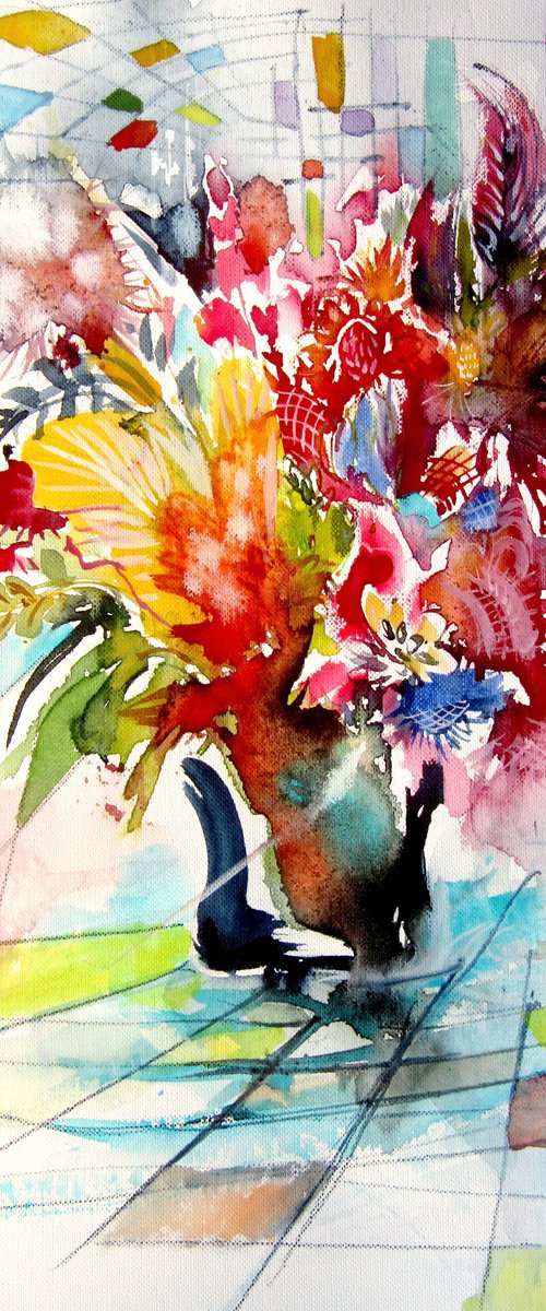 Colorful life with flowers VI by Kovács Anna Brigitta