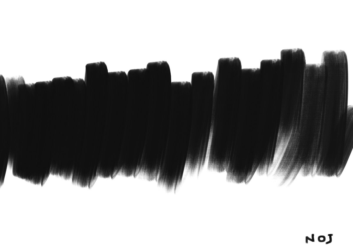 Abstract Print By Mattia Paoli, 59 X 39", Ga#192 Noname, Original Artwork