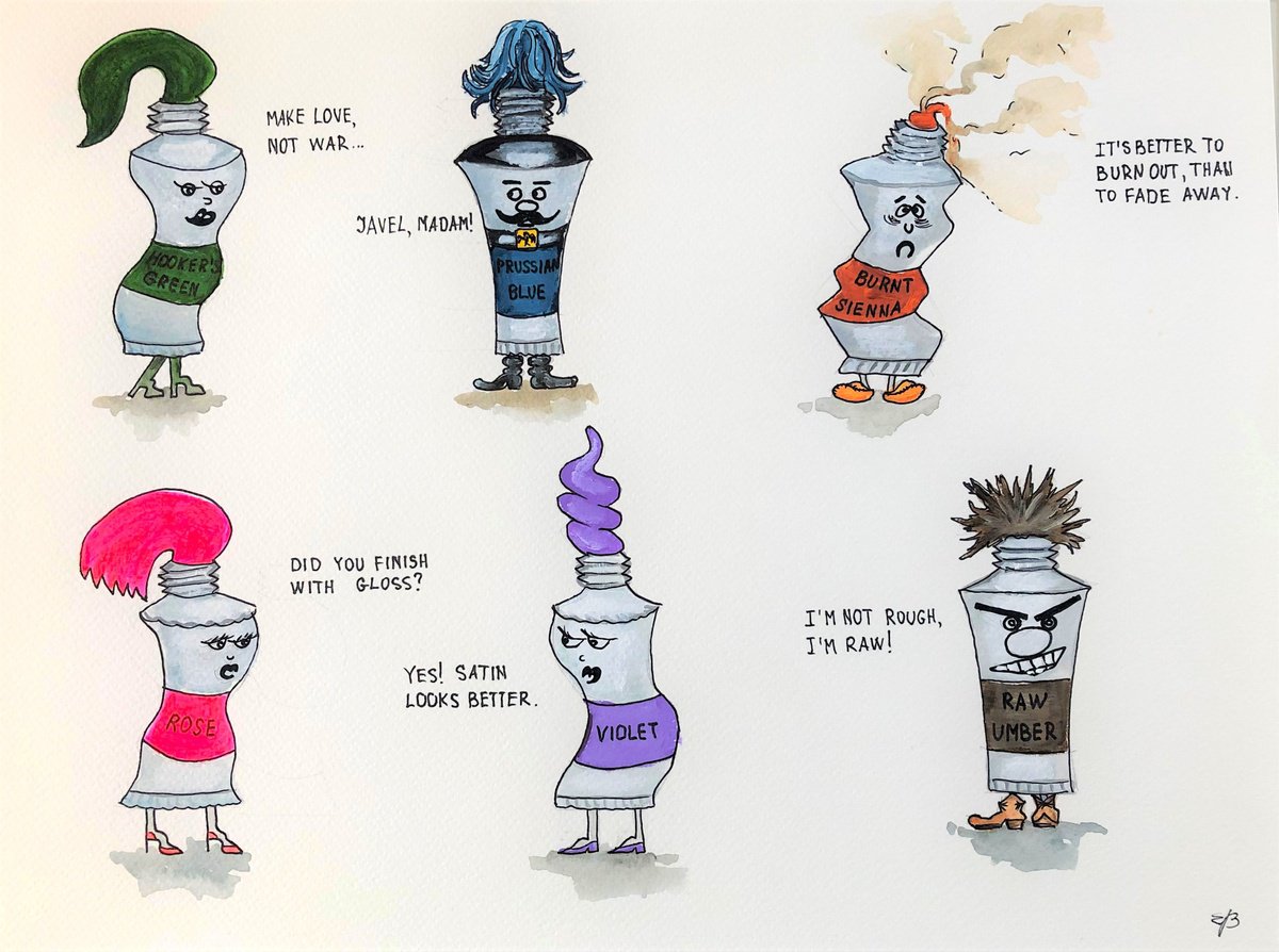 Portrait Drawing By Lena Smirnova, 16 X 12", Colors Talk, Original Artwork