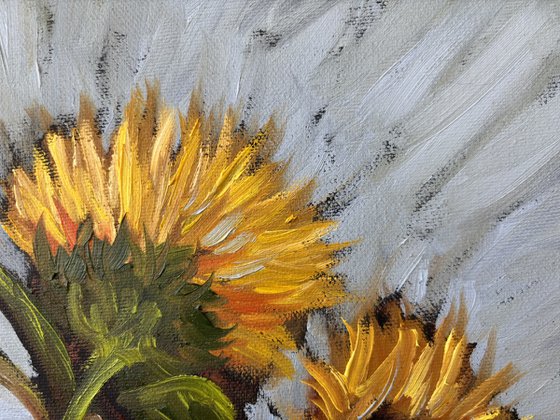 Vibrant Yellow Sunflowers