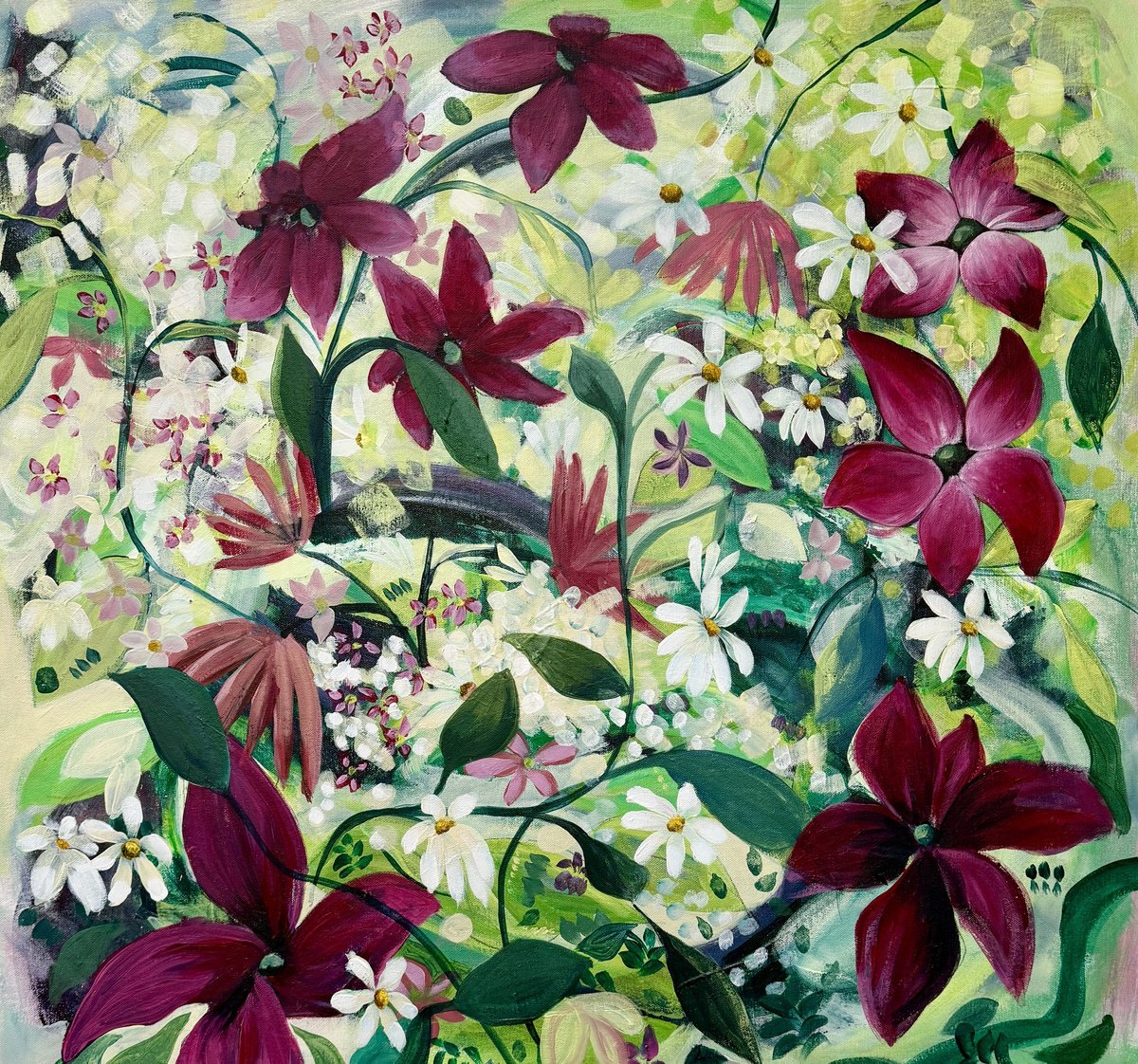 Unfolding.. By Emma Sian Pritchard, 28 X 28, Artwork For Sale On Artfinder