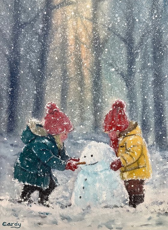 Children in the snow