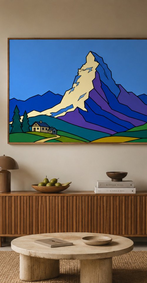 Matterhorn in Blue #20 by Marina Krylova