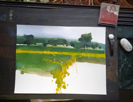 Summer yellow, mustard flowers