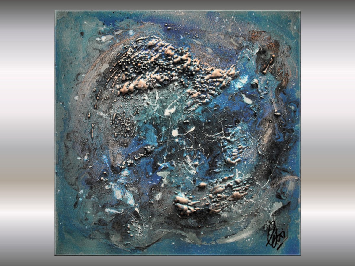 Galaxies - Fluid Art - Fluid Painting - Abstract Art - Acrylic Painting - Canvas Art - Re... by Edelgard Schroer