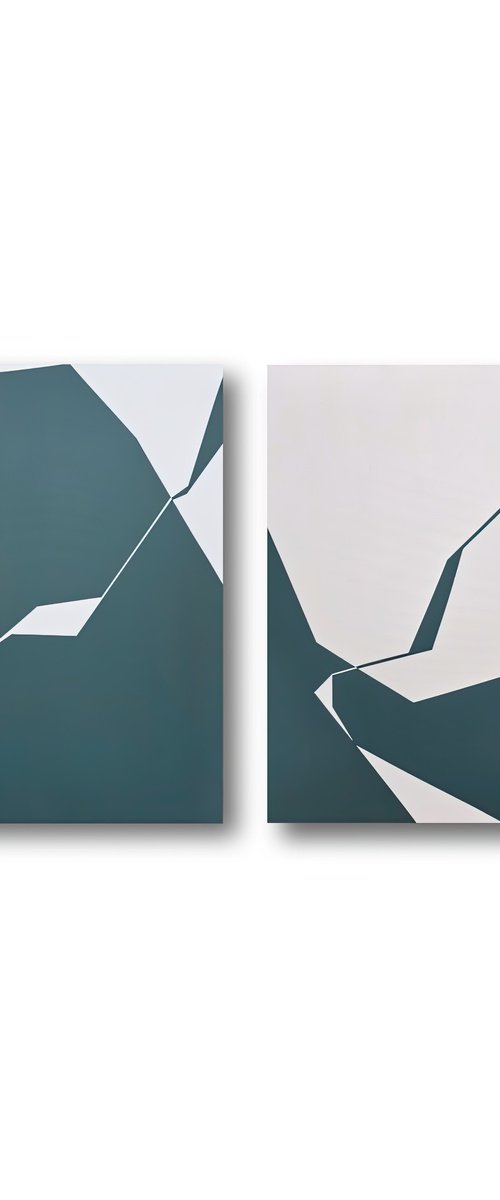 Break 25 diptych by Veronika Obushikhina