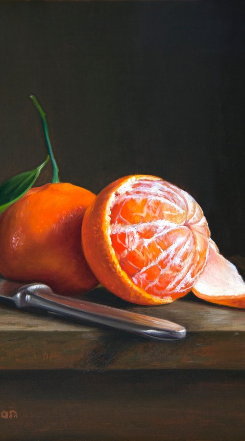 Peeled tangerine by Mayrig Simonjan