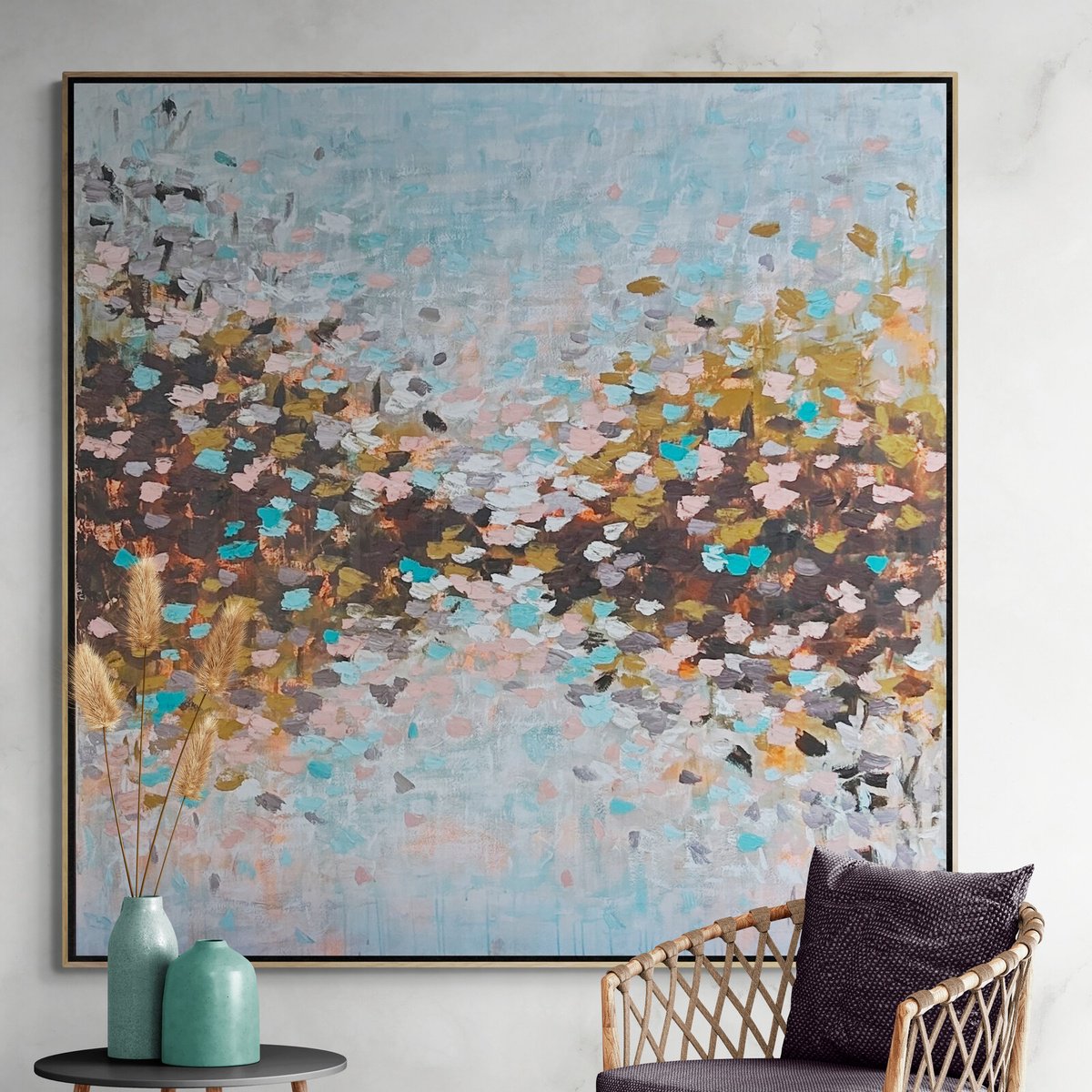 Abstract Acrylic Painting By Belinda Nadwie, 60 X 60, Untameable, Original Artwork