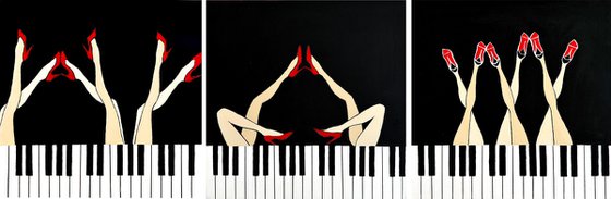 Triptych “Divas de Jazz” (Giclée prints)