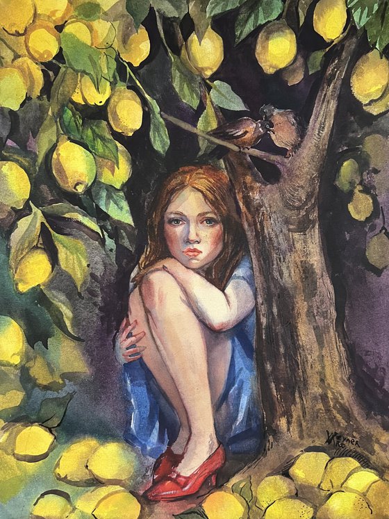 Under the lemon tree