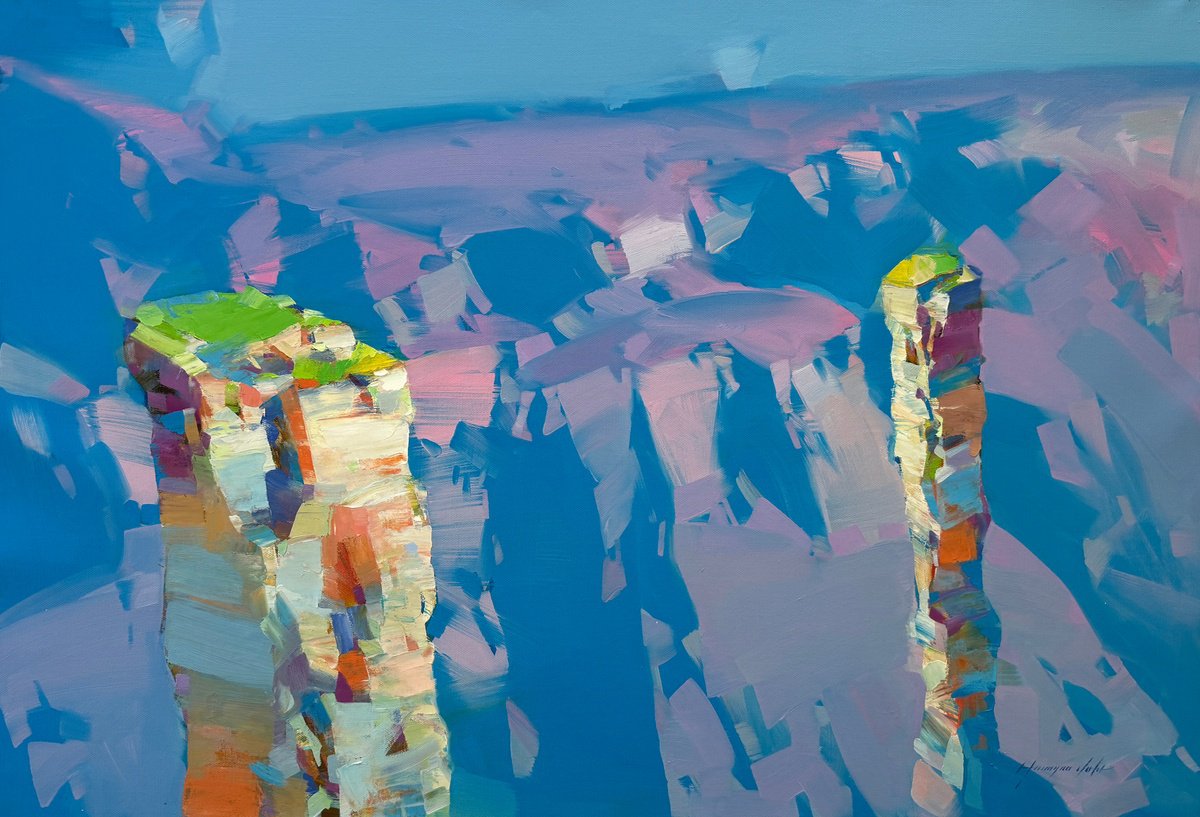 Canyon Cliffs By Vahe Yeremyan, 45 X 30, Artwork For Sale On Artfinder