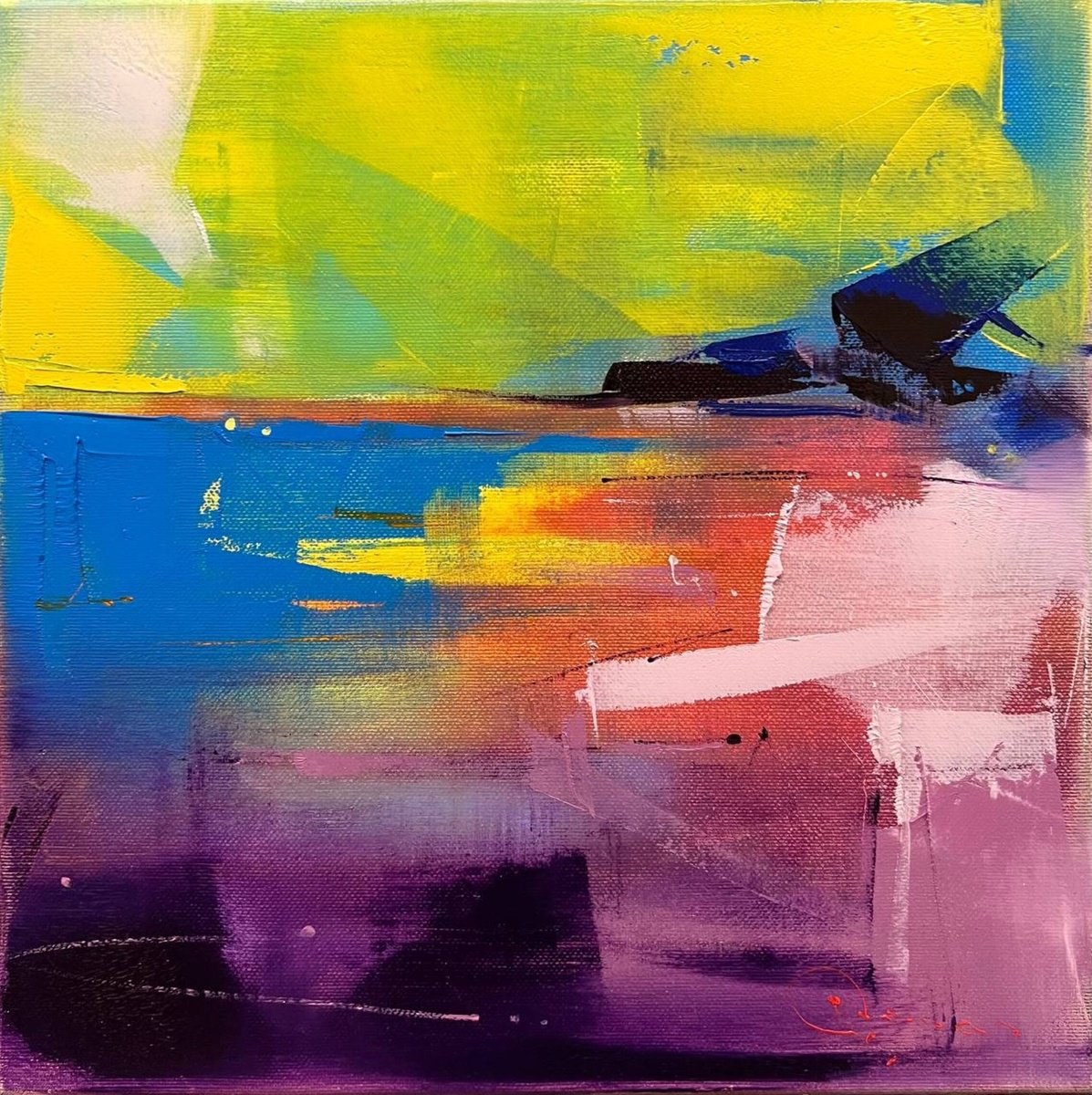 Landscape Oil Painting By Arman Allakhverdian, 12 X 12, - Kaliakra Attempt #2 - ?, Original Artwork