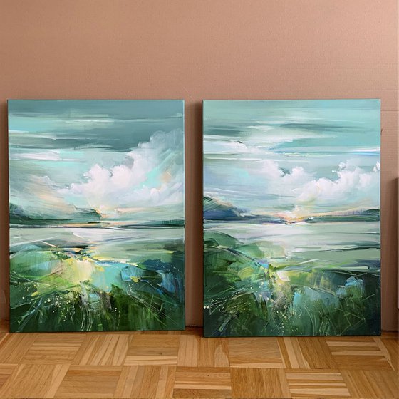 Quiet moments (Diptych)