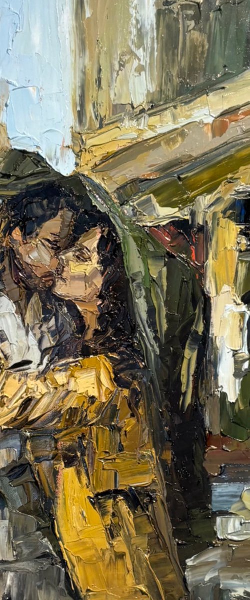 Kiss under the rain by Mariia Hyhar