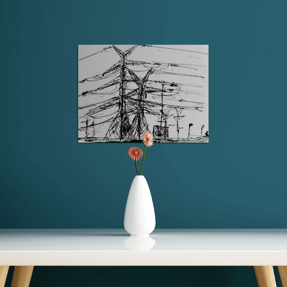 High voltage poles