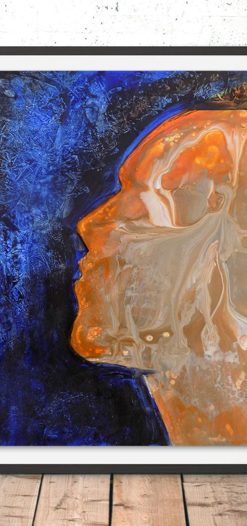 Untitled - Abstract portrait by Areti Ampi