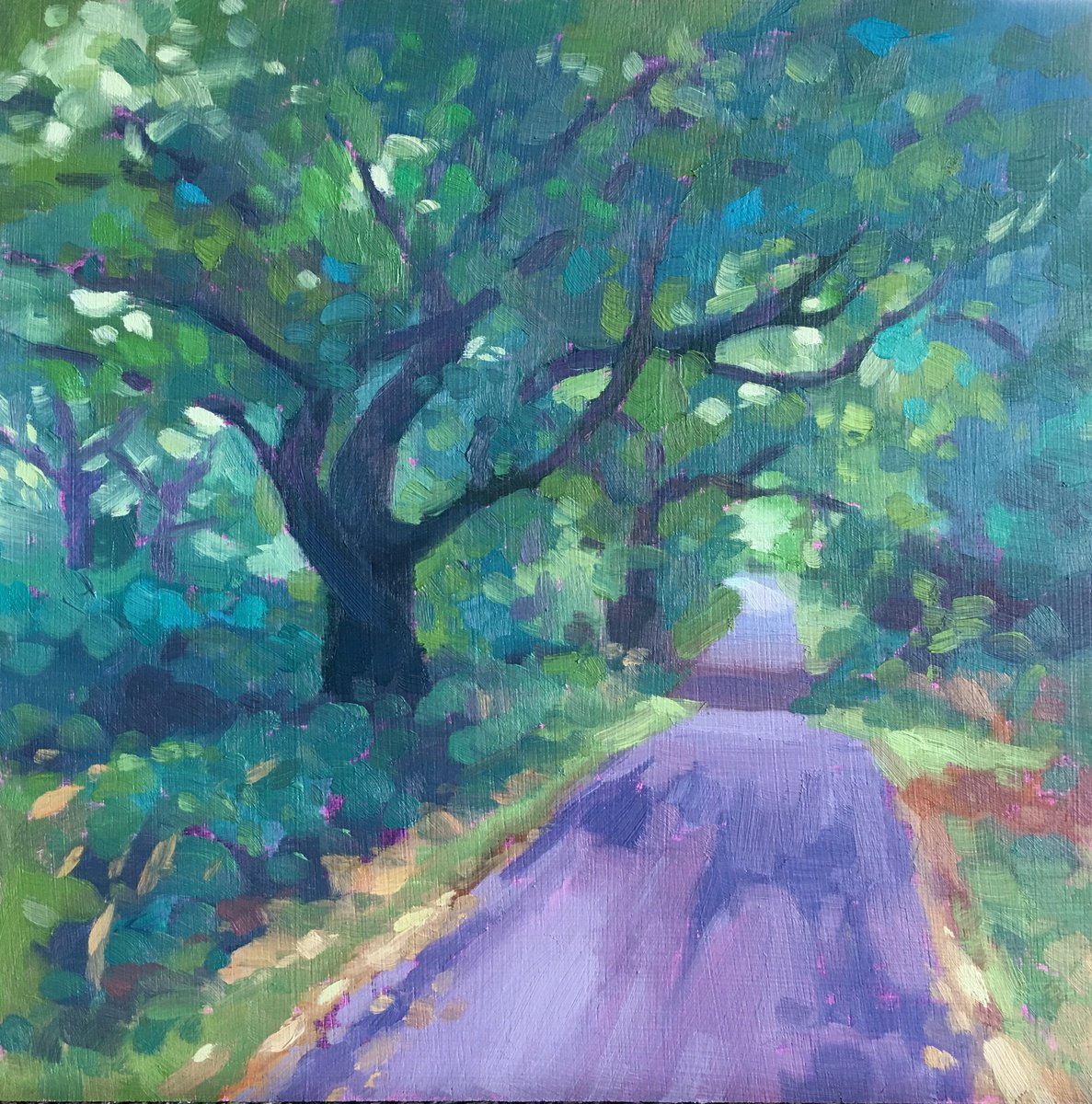 Oak Lined Lane by Dawn Harries