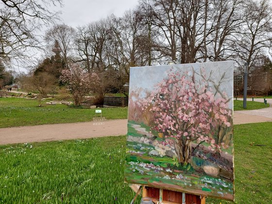 LANDSCAPE "Blooming tree"