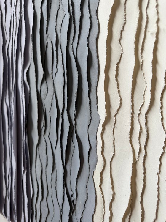 Minimalist Black and Gray Textured Abstract