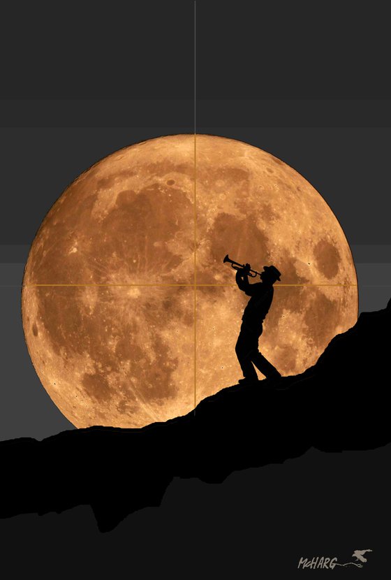 TRUMPET MAN AND THE MOON #2