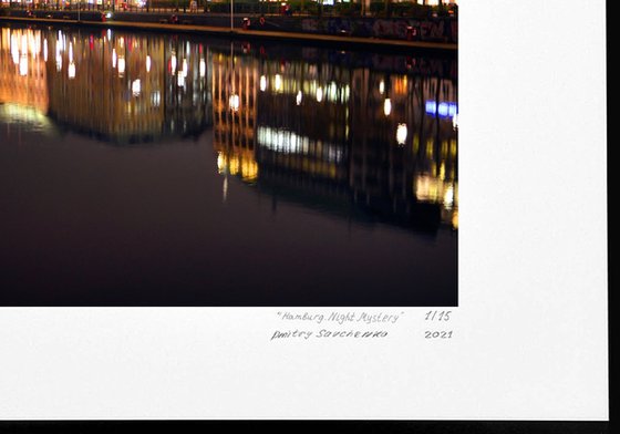 " Hamburg. Night Mystery " Limited Edition 1 / 15