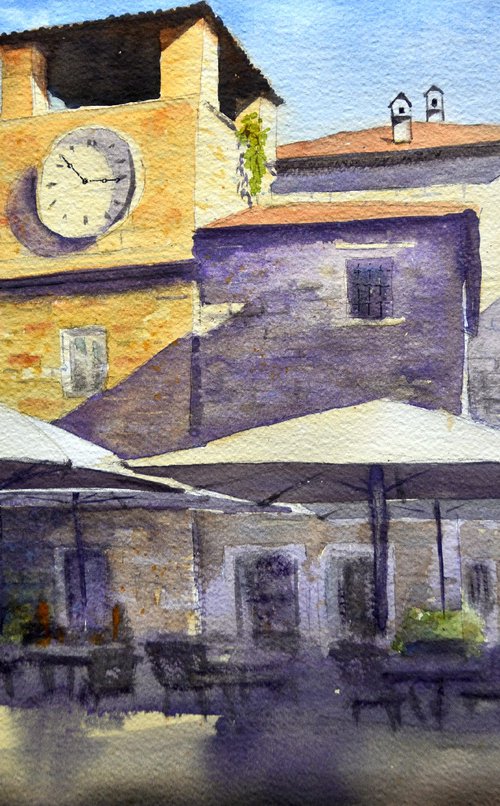 Stari grad Kotor Montenegro_36x54_2019 by Nenad Kojić watercolorist