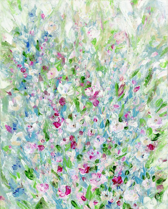 Lost Among The Booms 2 - Floral Painting by Kathy Morton Stanion