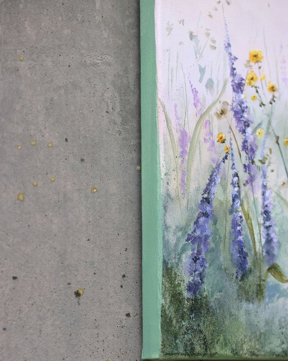 Lupines and Chamomile Drift
