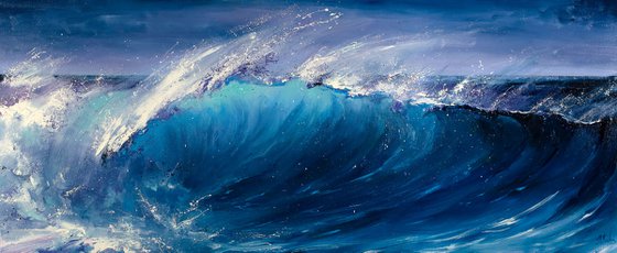 Night Wave Seascape Ocean