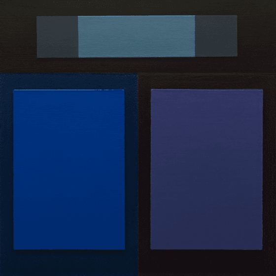 BLUE BORDEAUX - 3D Modern Color Field Painting