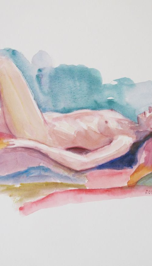 Reclining female nude by Rory O’Neill